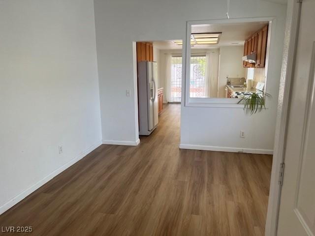9600 Pacific View Dr, Las Vegas, NV 89117 - empty room with wood finished floors and baseboards