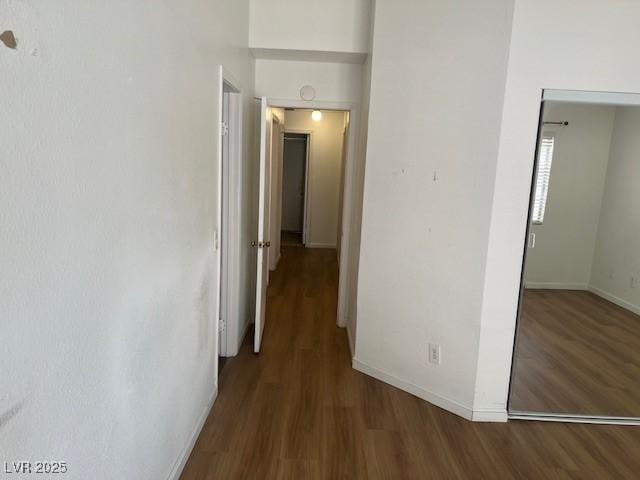 9600 Pacific View Dr, Las Vegas, NV 89117 - hallway with wood finished floors