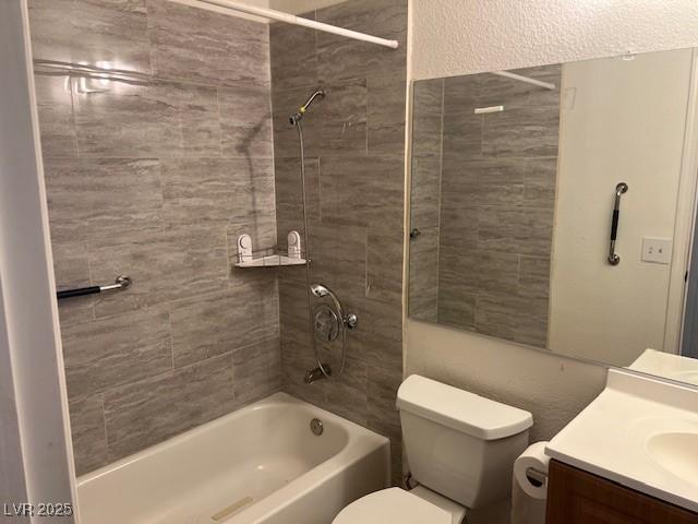 9600 Pacific View Dr, Las Vegas, NV 89117 - full bath featuring vanity and shower / bathtub combination