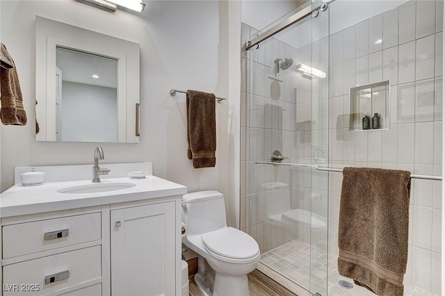 33 Hassayampa Trl, Henderson, NV 89052 - bathroom featuring vanity and a stall shower