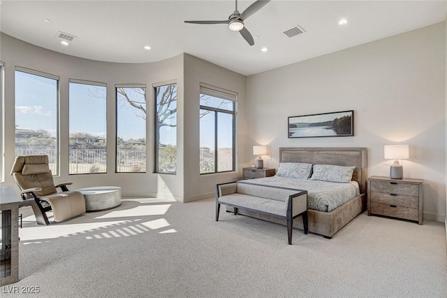 33 Hassayampa Trl, Henderson, NV 89052 - bedroom with carpet, recessed lighting, and a ceiling fan