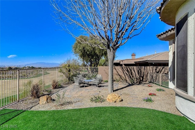 33 Hassayampa Trl, Henderson, NV 89052 - fenced backyard featuring a patio area