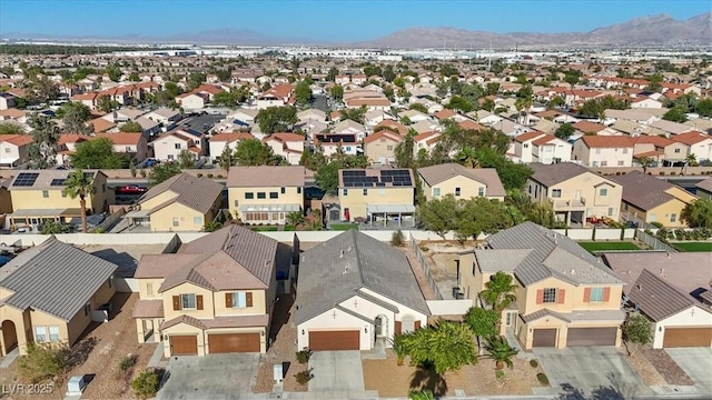 4916 White Jade St, North Las Vegas, NV 89081 - aerial view of residential area featuring a mountainous background