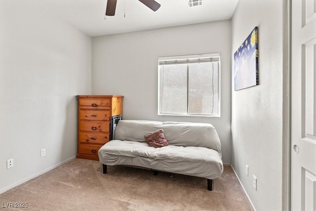 4916 White Jade St, North Las Vegas, NV 89081 - sitting room with carpet and a ceiling fan
