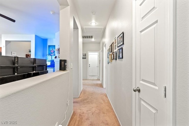 4916 White Jade St, North Las Vegas, NV 89081 - hallway with light colored carpet and baseboards