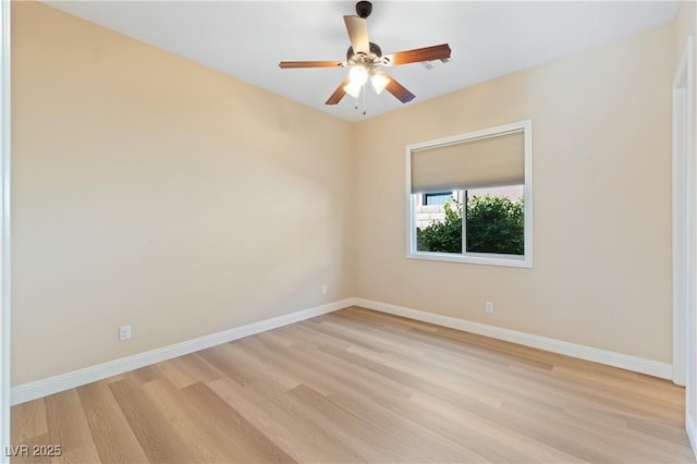 12168 Dorada Coast Ave, Las Vegas, NV 89138 - spare room featuring light wood-type flooring and ceiling fan
