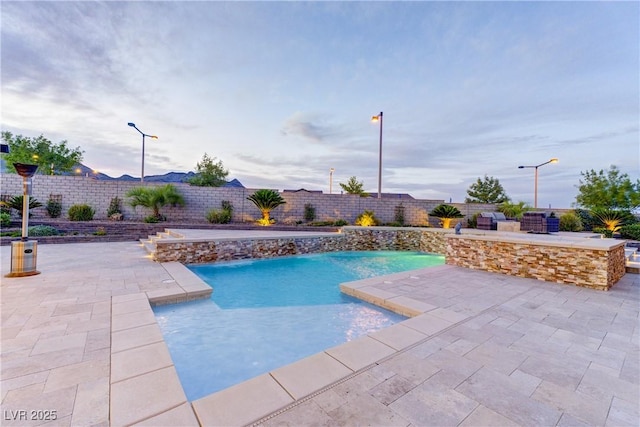 12168 Dorada Coast Ave, Las Vegas, NV 89138 - view of swimming pool featuring a fenced backyard and a patio