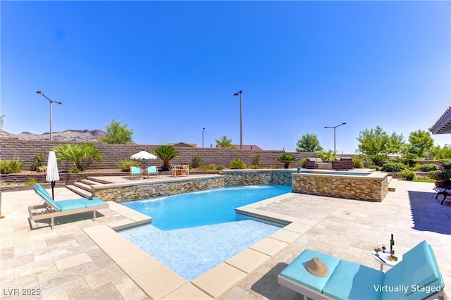 12168 Dorada Coast Ave, Las Vegas, NV 89138 - view of pool featuring a patio and a fenced backyard