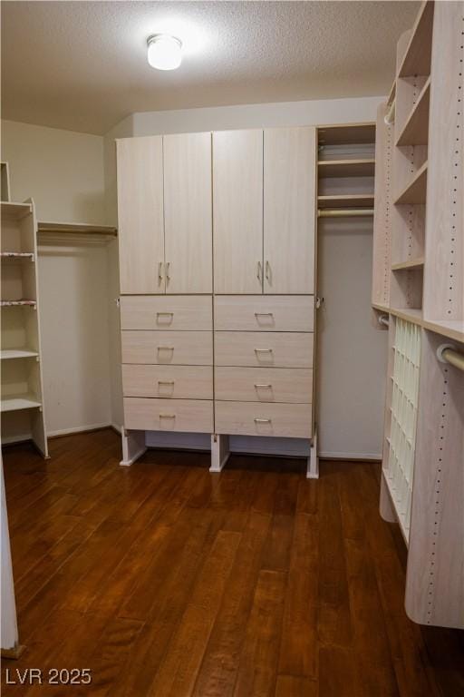 2208 Fiero Dr, Las Vegas, NV 89134 - spacious closet with dark wood-style floors