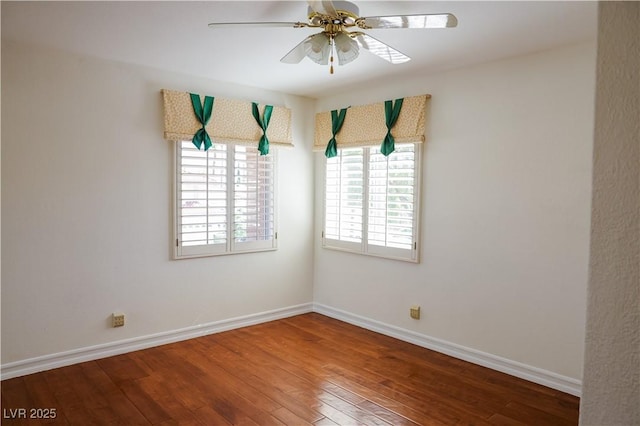 2208 Fiero Dr, Las Vegas, NV 89134 - unfurnished room featuring ceiling fan and wood-type flooring