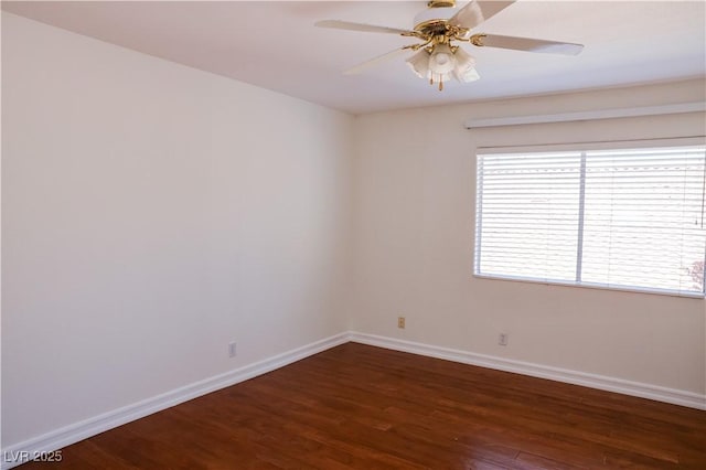 2208 Fiero Dr, Las Vegas, NV 89134 - unfurnished room with wood finished floors and a ceiling fan