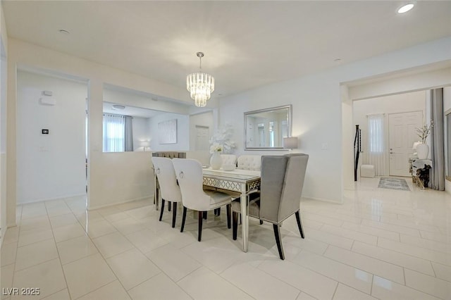2940 Duverney Ave, Henderson, NV 89044 - dining space with a chandelier