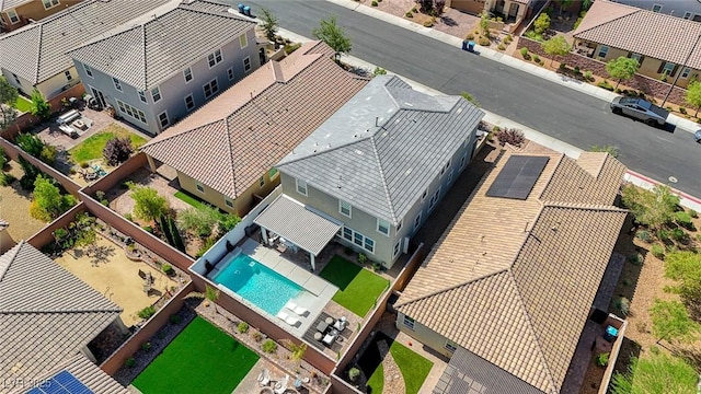 2940 Duverney Ave, Henderson, NV 89044 - aerial perspective of suburban area with a pool