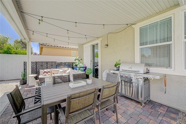 2940 Duverney Ave, Henderson, NV 89044 - view of patio / terrace with area for grilling and outdoor dining area