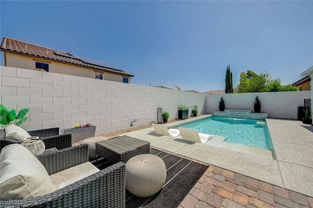 2940 Duverney Ave, Henderson, NV 89044 - view of swimming pool featuring a patio area and a fenced backyard