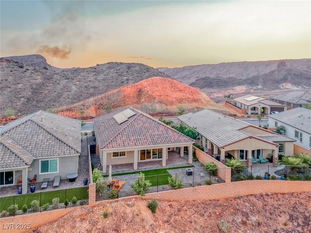 32 Tatahatso Point St, Henderson, NV 89011 - aerial view at dusk of a mountain view