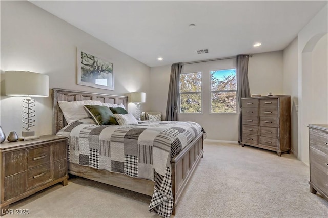 8992 Sparkling River Ct, Las Vegas, NV 89178 - bedroom featuring light carpet and recessed lighting