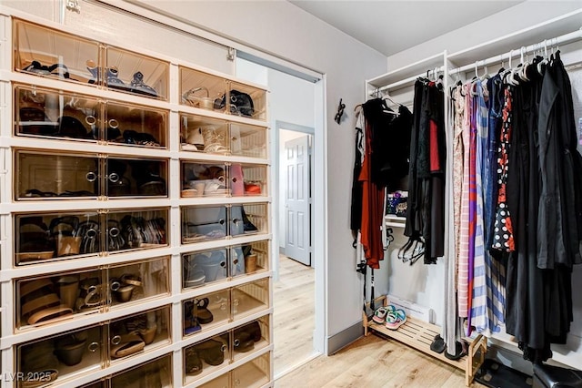 8926 Termoli St, Las Vegas, NV 89123 - walk in closet with light wood-style floors