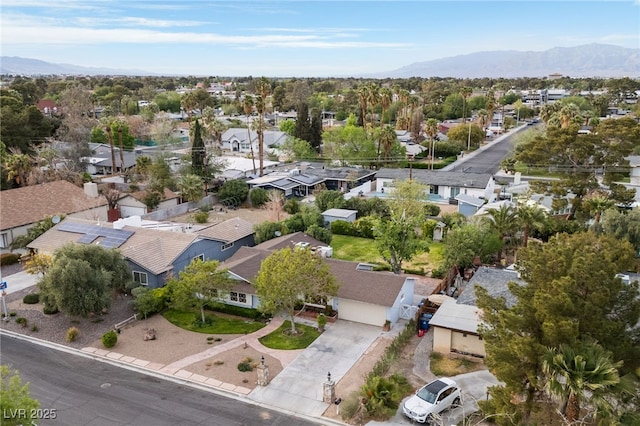 2400 Llewellyn Dr, Las Vegas, NV 89102 - aerial view of residential area featuring mountains