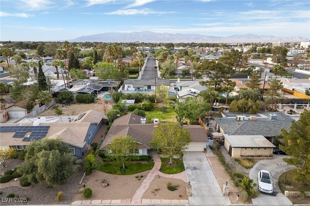 2400 Llewellyn Dr, Las Vegas, NV 89102 - aerial perspective of suburban area featuring a mountainous background