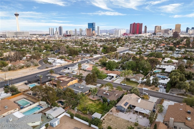 2400 Llewellyn Dr, Las Vegas, NV 89102 - drone / aerial view of city skyline