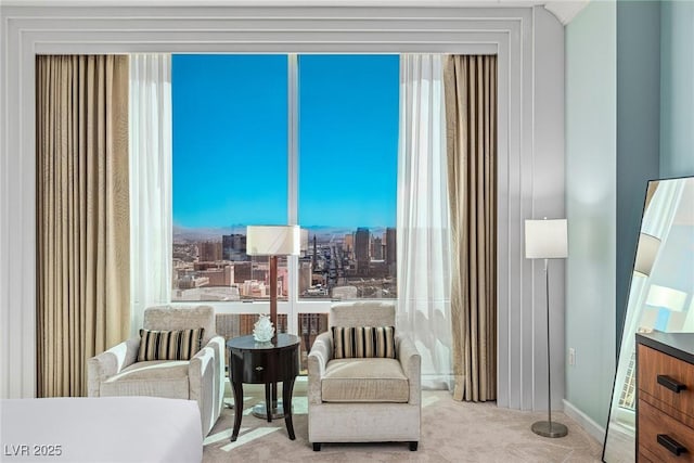 2000 Fashion Show Dr Unit 6109, Las Vegas, NV 89109 - living area featuring carpet and plenty of natural light