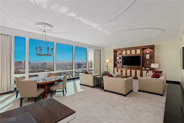 2000 Fashion Show Dr Unit 6109, Las Vegas, NV 89109 - living area with floor to ceiling windows and carpet