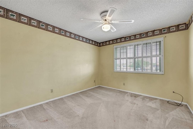 3746 E Harmon Ave, Las Vegas, NV 89121 - carpeted spare room featuring a textured ceiling and a ceiling fan