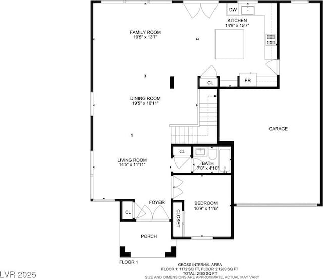 3420 Lockport St, Las Vegas, NV 89129 - view of floor plan / room layout