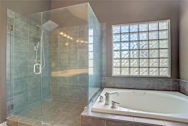 3420 Lockport St, Las Vegas, NV 89129 - full bath featuring a shower stall, a bath, and healthy amount of natural light