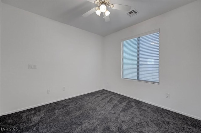 4751 Lone Grove Dr, Las Vegas, NV 89139 - empty room with dark carpet and a ceiling fan