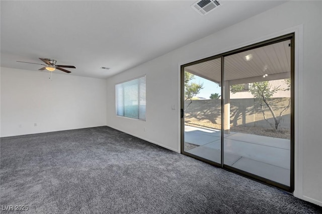 4751 Lone Grove Dr, Las Vegas, NV 89139 - unfurnished room with dark carpet and a ceiling fan