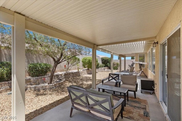 9233 Onyx Point Ct, Henderson, NV 89074 - fenced backyard featuring a patio area and an outdoor hangout area