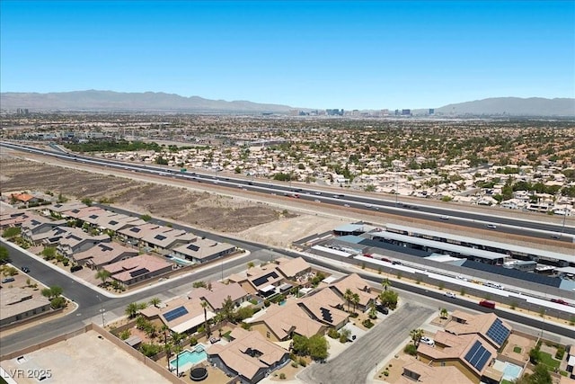 9233 Onyx Point Ct, Henderson, NV 89074 - aerial view of residential area with a mountain backdrop