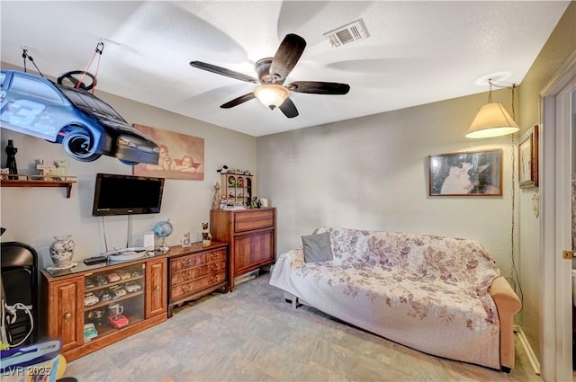 700 Capri Dr Unit 27B, Boulder City, NV 89005 - living room with ceiling fan