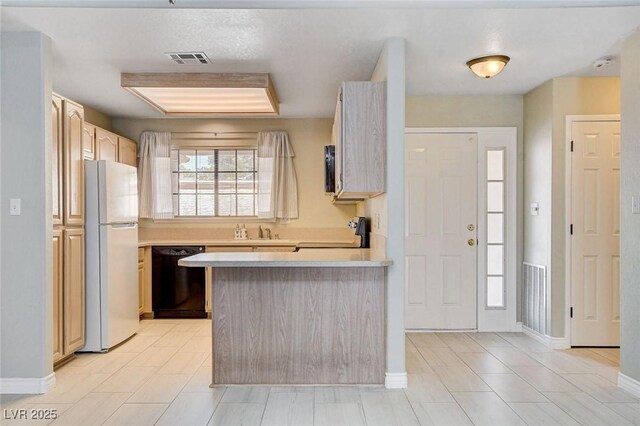 2851 S Valley View Blvd Unit 1039, Las Vegas, NV 89102 - kitchen featuring freestanding refrigerator, dishwasher, stove, and light countertops