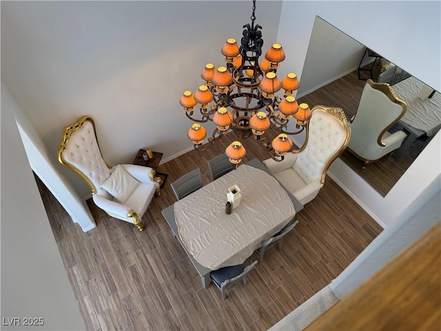 1146 Olivia Pkwy, Henderson, NV 89011 - bedroom view of a chandelier and wood finished floors