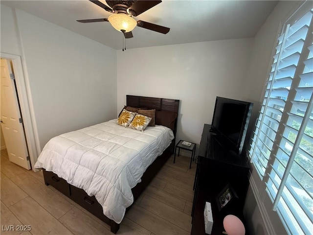 1146 Olivia Pkwy, Henderson, NV 89011 - bedroom with wood finished floors and a ceiling fan