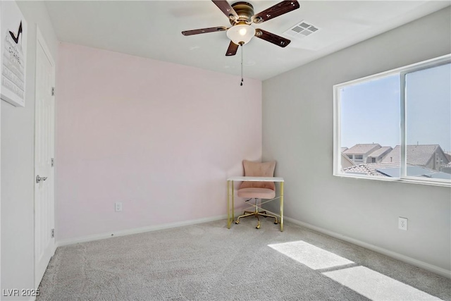 9784 Kodiak Island Ct, Las Vegas, NV 89141 - carpeted spare room featuring a ceiling fan and baseboards