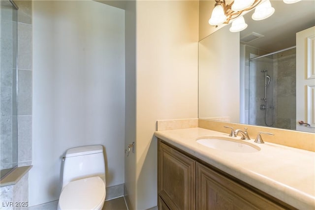 9101 Alta Dr Unit 301, Las Vegas, NV 89145 - bathroom with vanity and tiled shower