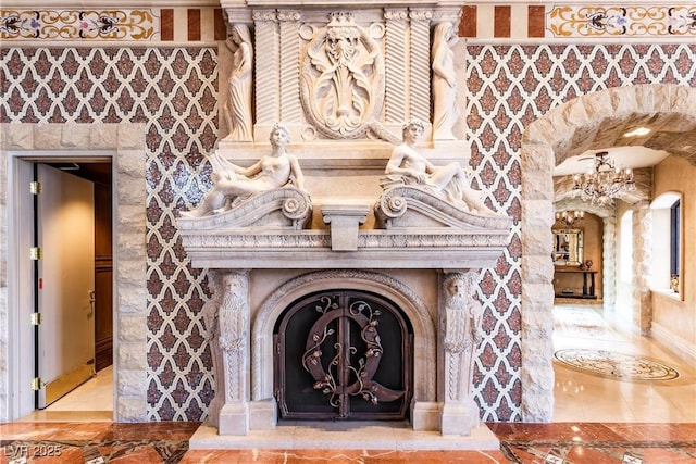 9101 Alta Dr Unit 301, Las Vegas, NV 89145 - detailed view of a fireplace