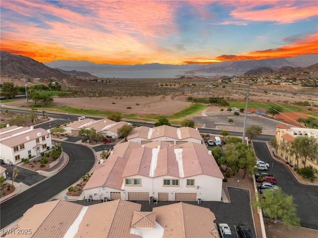 251 Big Horn Dr, Boulder City, NV 89005 - aerial view at dusk of a mountain view