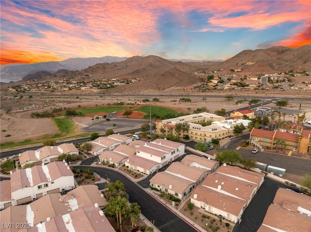 251 Big Horn Dr, Boulder City, NV 89005 - aerial perspective of suburban area with mountains