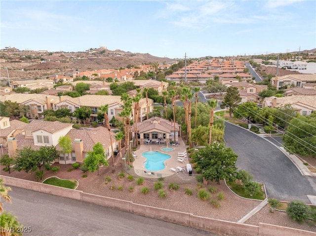 251 Big Horn Dr, Boulder City, NV 89005 - aerial view of residential area featuring a pool area
