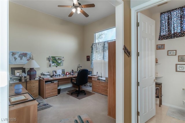 1239 N Hollywood Blvd, Las Vegas, NV 89110 - office with a ceiling fan
