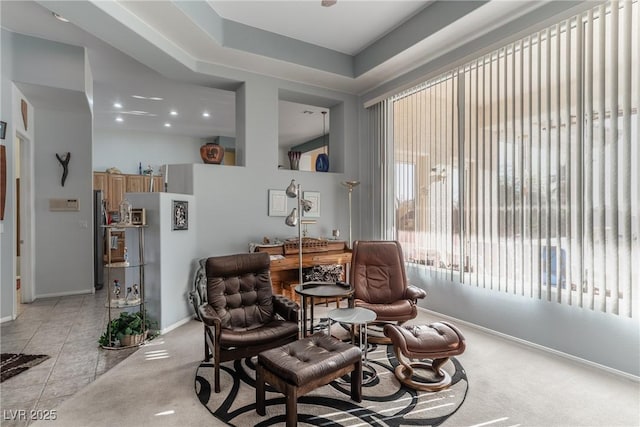 1239 N Hollywood Blvd, Las Vegas, NV 89110 - living area featuring baseboards and light tile patterned floors