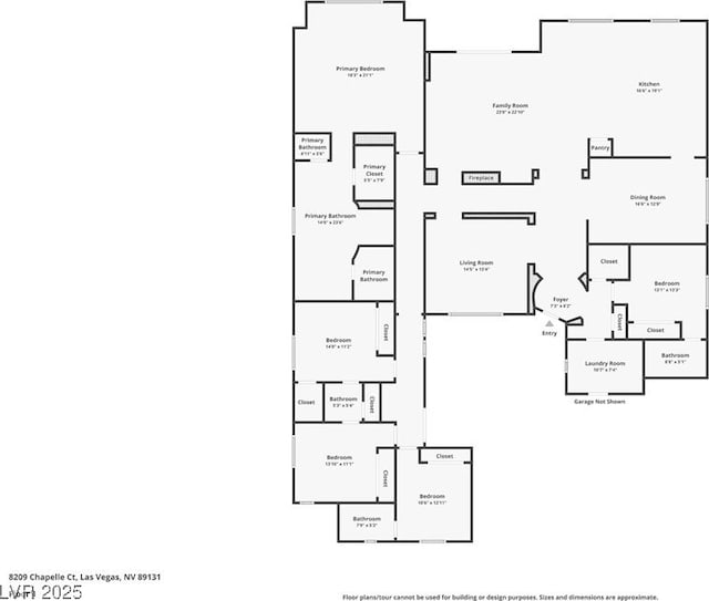 8209 Chapelle Ct, Las Vegas, NV 89131 - view of floor plan / room layout