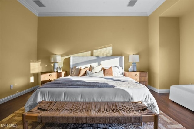 8209 Chapelle Ct, Las Vegas, NV 89131 - bedroom featuring crown molding and wood finished floors