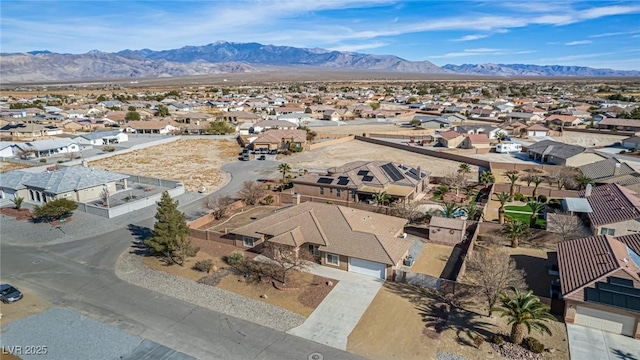 6781 Southgate St, Pahrump, NV 89061 - aerial perspective of suburban area featuring mountains