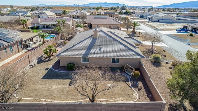 6781 Southgate St, Pahrump, NV 89061 - aerial view of residential area featuring a mountainous background